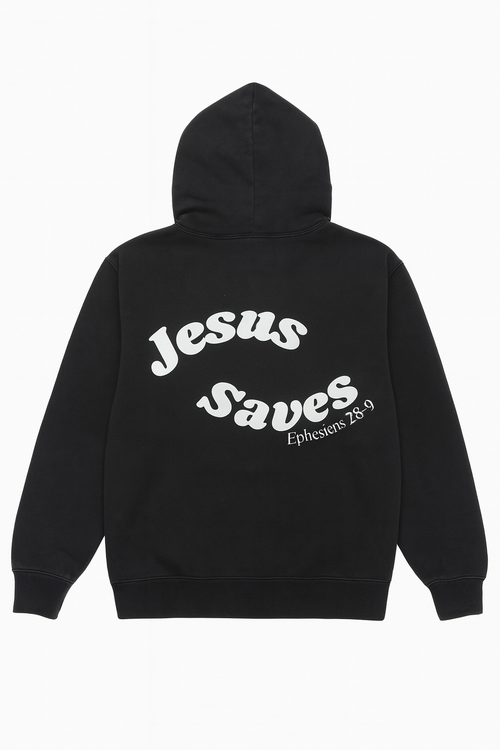 Jesus Saves Hoodie (Black) Pre-Order